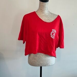 Red Crop Top by [Brand]